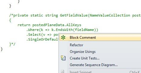 BlockComment Visual Studio add-in