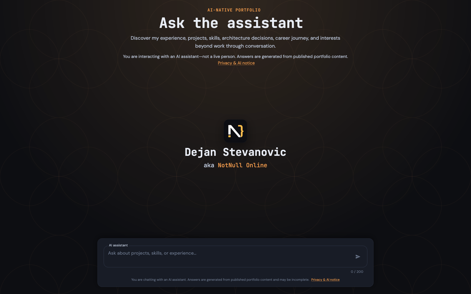 NotNull Online - Home Page