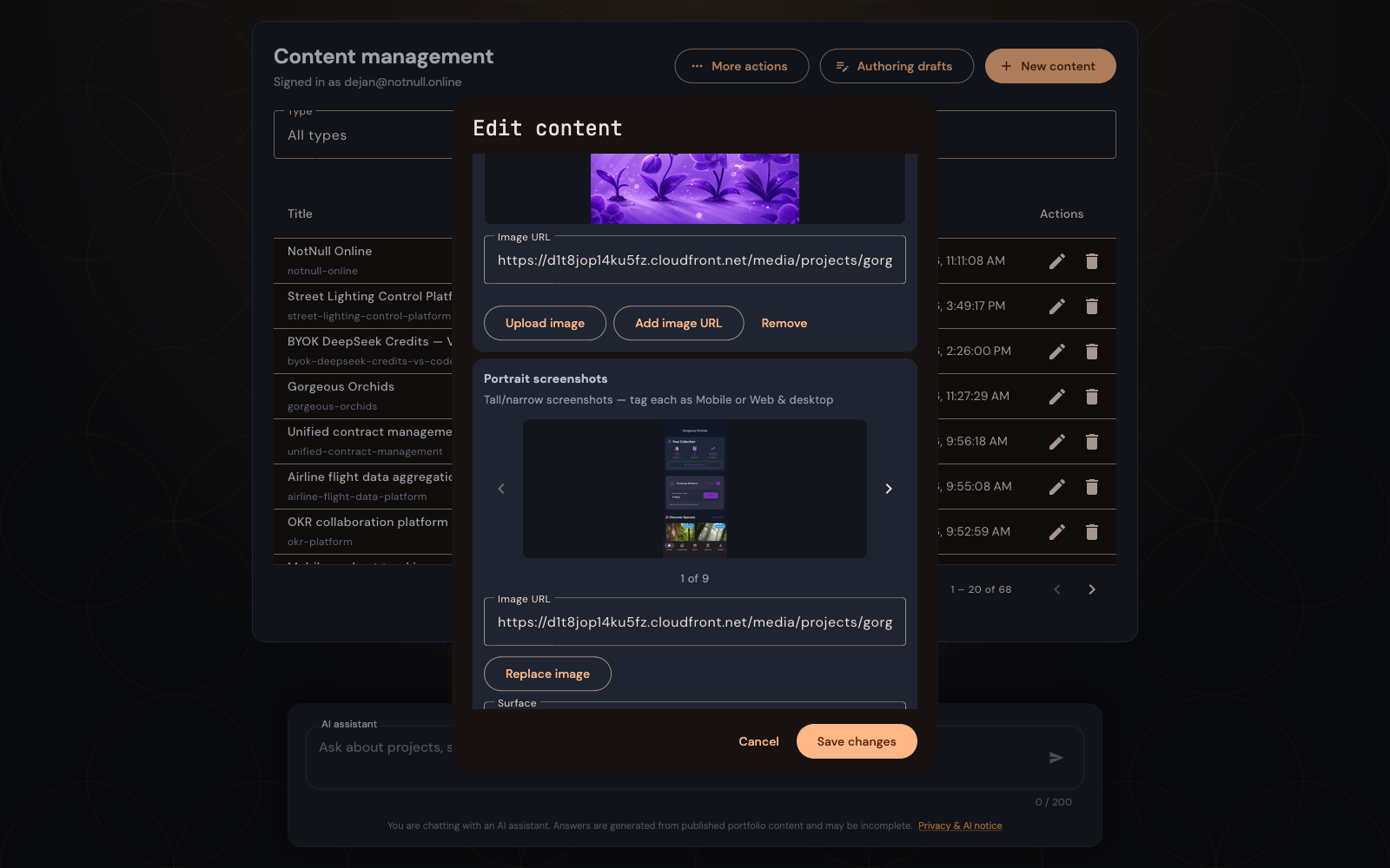 Admin Dashboard - Content Editor 2